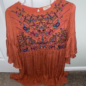 Flower Chest Coral Dress
